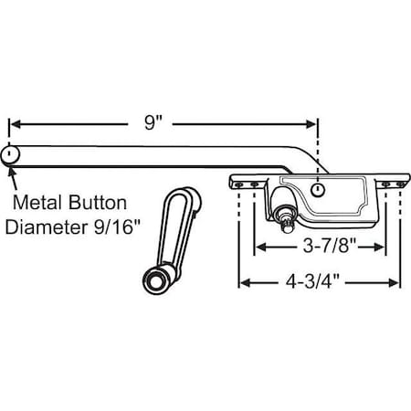 Strybuc Casement Operator Aluminum 36-448
